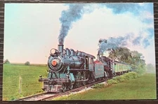 STRASBURG RAILROAD STEAM LOCOMOTIVE #1223 #31 LANCASTER PA COLOR POSTCARD NEW