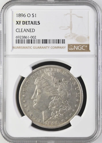 1896 O Morgan Silver Dollar $1 NGC XF Details - Cleaned BX10-23