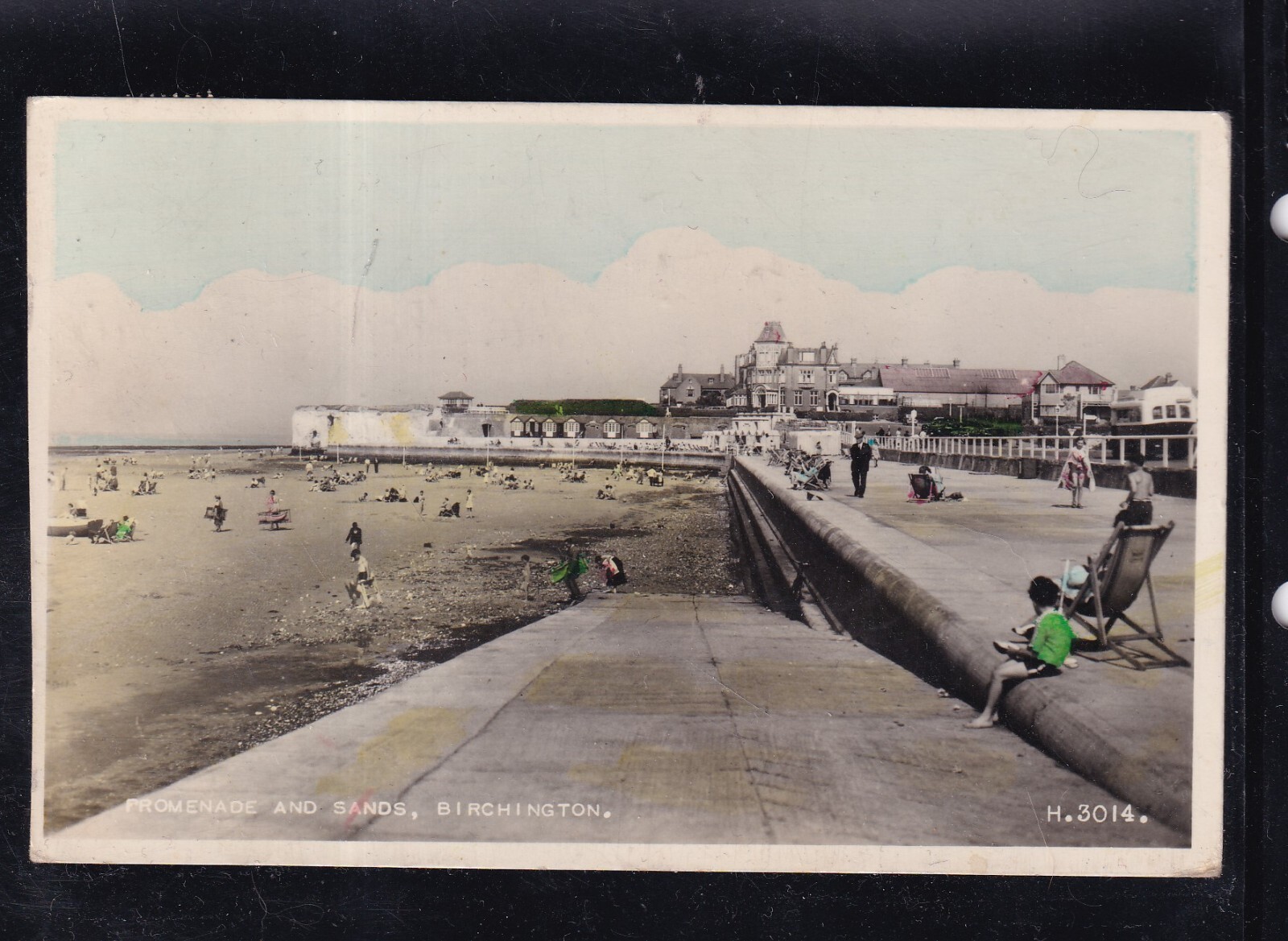 Cartolina Inghilterra Birchington Promenade and Sands XM141