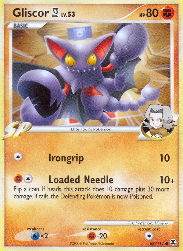 Pokemon Gliscor E4 (62/120) Rising Rivals LP