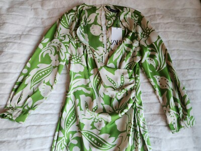 green emerald velvet dress Zara Hydrangea Midi Shirtdress US10 / Blue main image 1