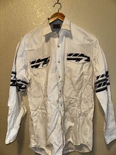vintage roper shirt large western men's Pearl Snap Buttons