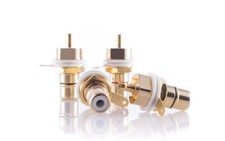 Hifi Lab Cinch Einbau Buchse 24k vergoldet RC...