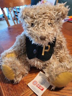 Chandler Teddy Bear Shaggy Fur w black vest P ASI 62960 It's All Greek To  Me