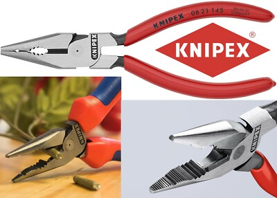 KNIPEX Tools 821145 Needle Nose Combination Pliers Tool New Free Shipping USA
