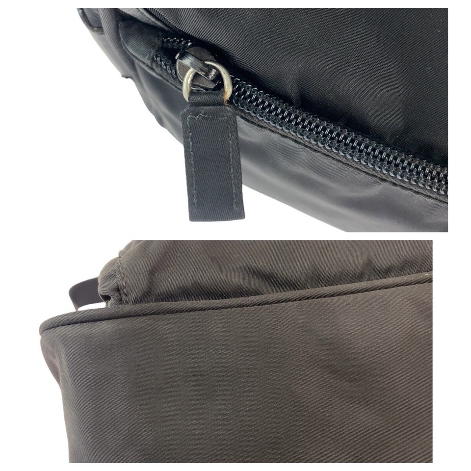 Authentic PRADA Tessuto Triangle logo Diagonal Sholder bag Messenger