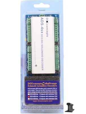 DCC Concepts ~ Cobalt Accessory Decoder CDU Solenoid Drive SX 4-Way ~DCD-ADS-4sx