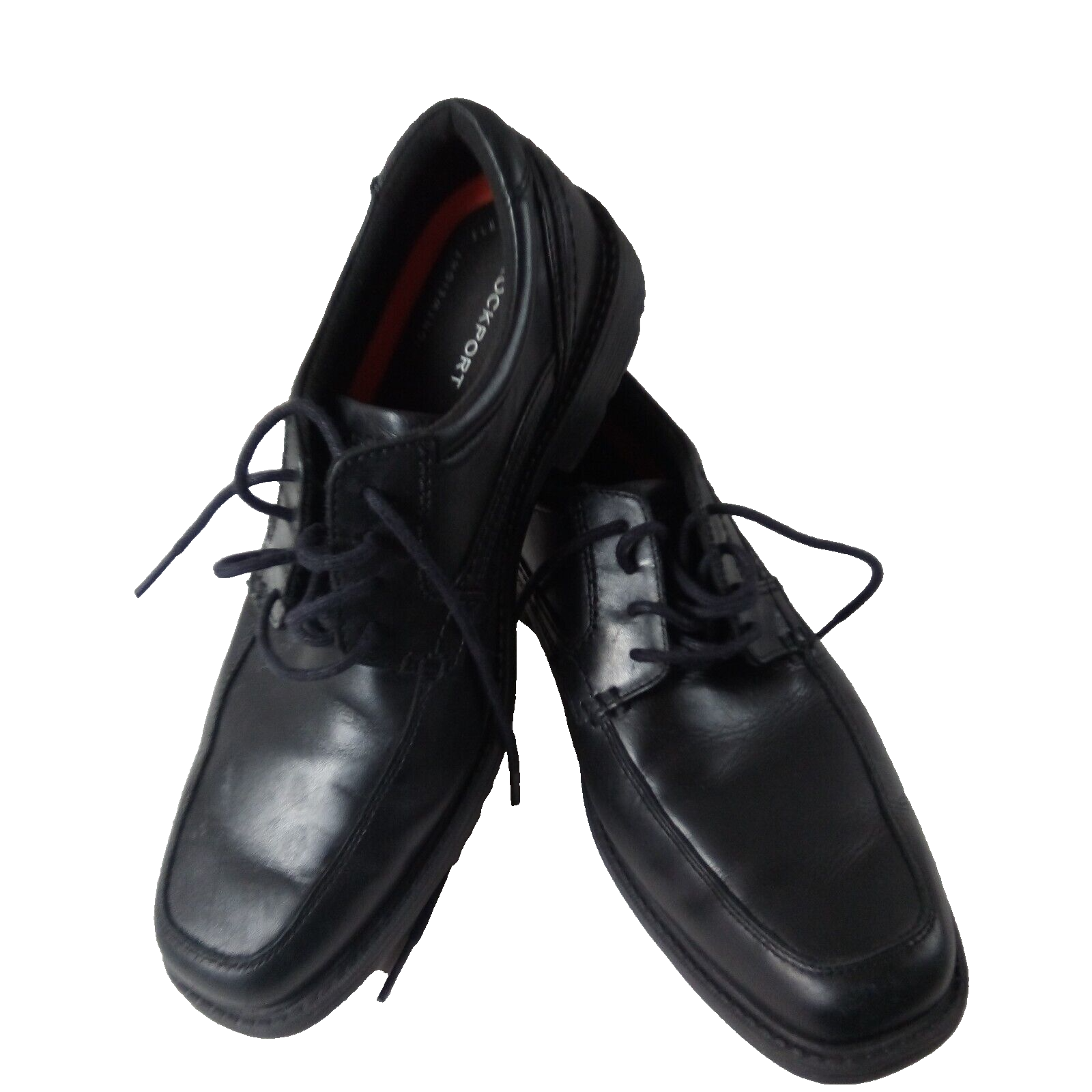 SAOLA Scarpe uomo Rockport leggere flessibili ammortizzanti pelle nera taglia 8