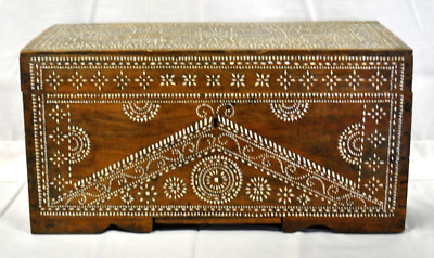 Early 19th Century Moorish-patterned Mother-of-pearl Dowry Chest