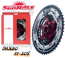 Sunrace MX80 11speed 11/50T Cassette fit Shimano/SRAM MTB NIB Black