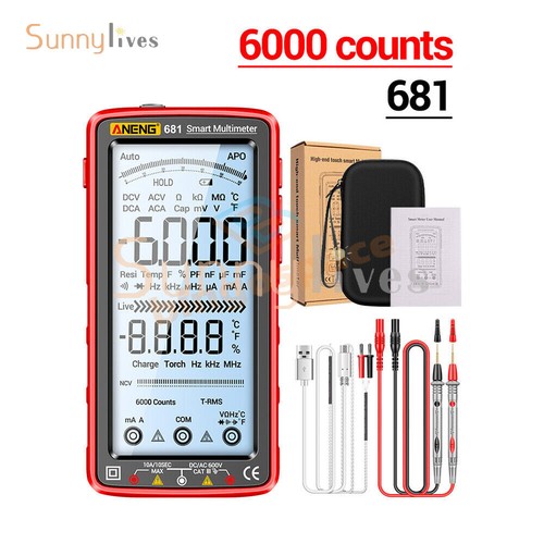 ANENG 683 682 681 Smart Digital Multimeter AC/DC Capacitance Meter Diode Tester - Picture 26 of 48
