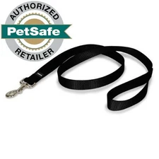 PetSafe Nylon Leash 6 ft (3 Widths to Choose From 1", 3/4" or 3/8") Black