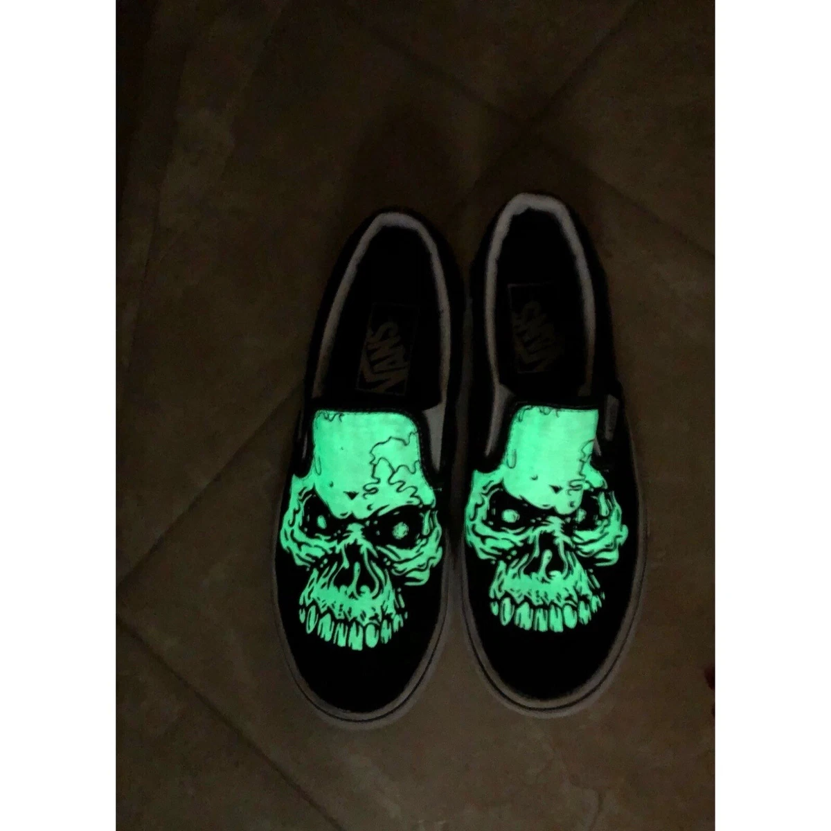 Vans glow in the dark best sale shoes