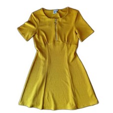 ASOS Textured Skater Dress with Zip Detail