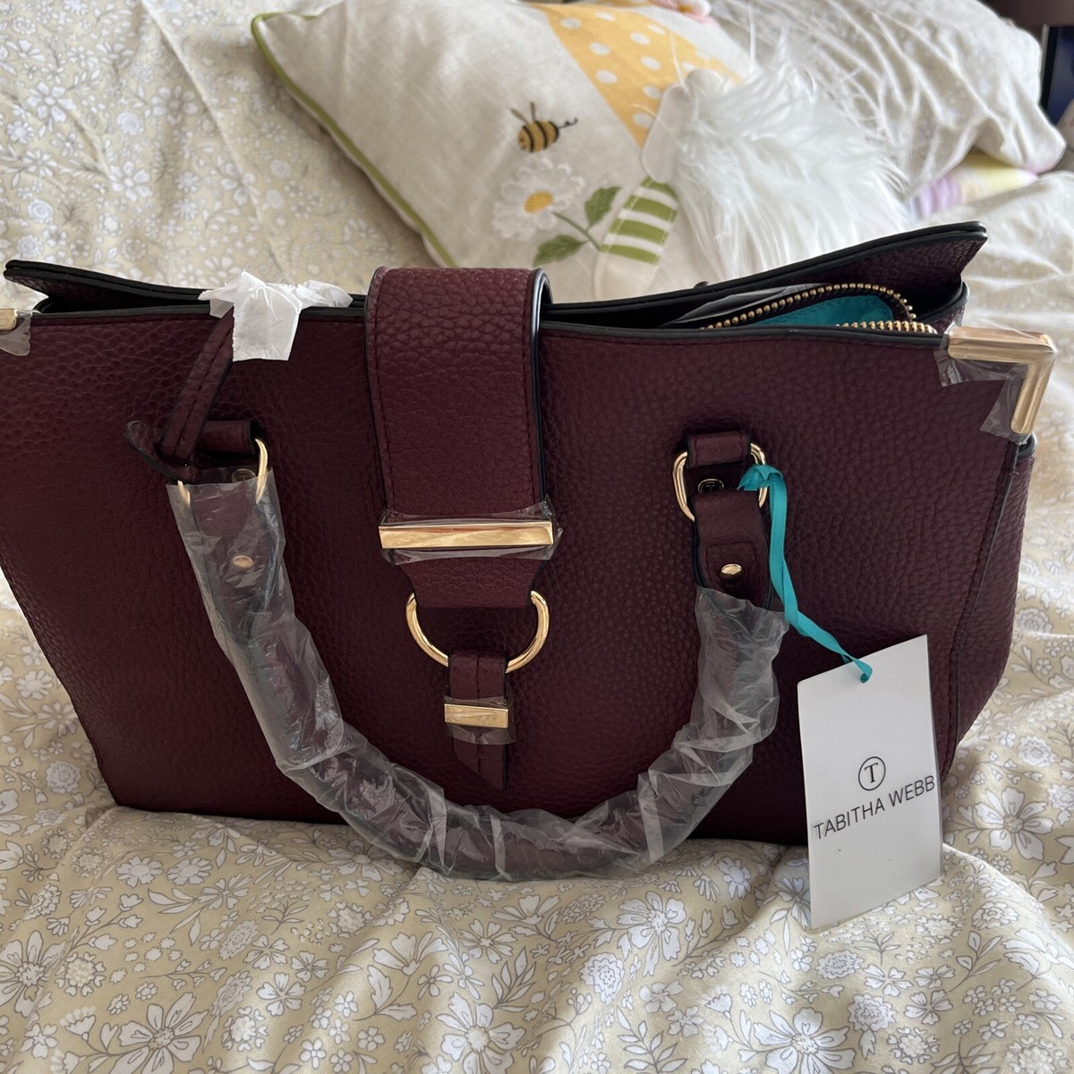 Tabitha Webb oxblood burgundy Faux Brand new