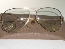1970's 58 14mm VINTAGE B L RAY BAN GEP GRAYISH CHANGEABLES AVIATOR SUNGLASSES