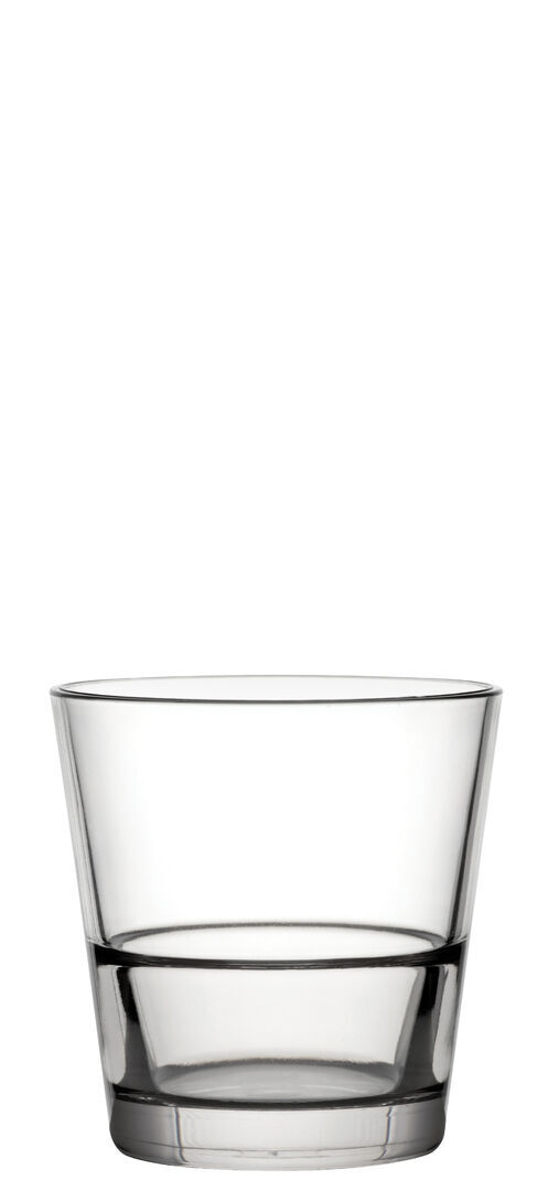 12 X Venture Stacking Clear Water Juice Drinks Glass For Bar Dof 12Oz (35Cl)
