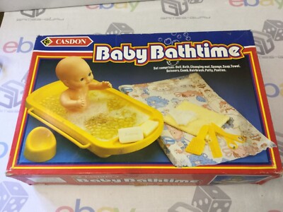 BABYPUPPE BADEZEIT SET: VINTAGE CASSON ZUBEHÖR - VERPACKT NEU BRANDNEU IN VERPACKUNG 1987