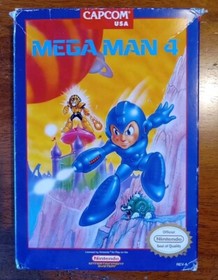Nintendo NES Mega Man 4 (NES 1992) CIB Complete w/ Manual, Styro, Sleeve - NICE!