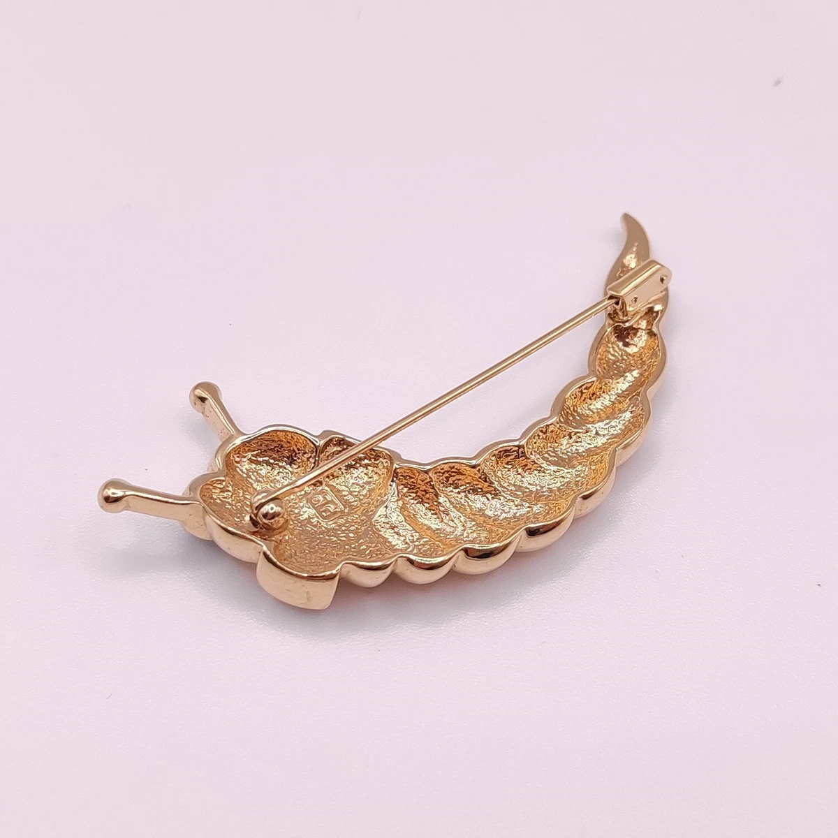 ⭐ Pierre Lang Brosche Anstecknadel Stecker Pin Anhänger Perle Stein Gold 045 ⭐