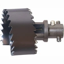 General Wire L-3HDB Sectional Sewer Cleaner 3" Heavy Duty Root Saw L-Connector