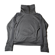 Under Armour Sweatshirt Womens Medium Black High Neck Long Sleeve Work Out