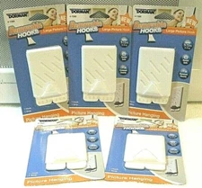 5) Dorman Large Removable Picture Hooks - Each Holds 7½ lbs  ***SHIPS FREE***