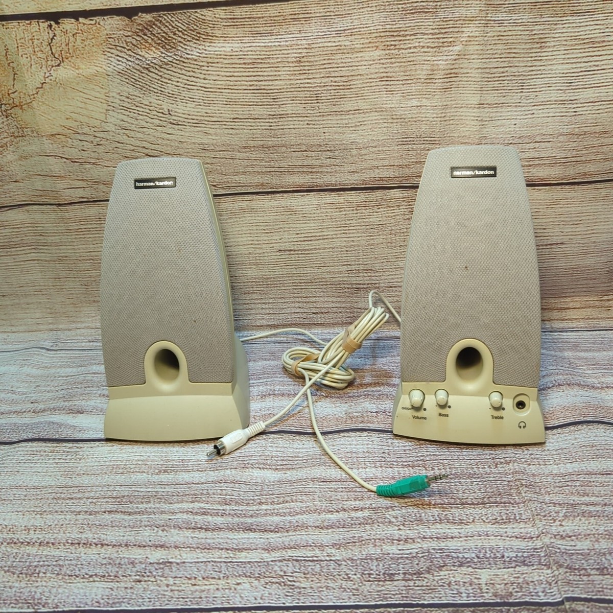 Harmon Kardon Hk-195 Computer Speakers Set, Tested, No Power