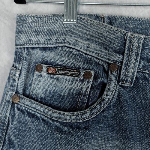 Vintage Y2K Baggy Jeans Mens 34x32 Blue Relaxed Baggy Loose Denim Skate - 第 3/24 張圖片