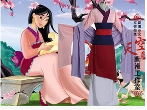 mulan pink dress