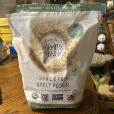 One Degree Organic Foods Sprouted Spelt Flour, 80 OZ (5 lbs)