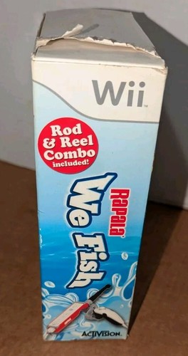 Nintendo Wii RAPALA We Fish con attacco canna completo di scatola nuovo - Foto 5 di 5