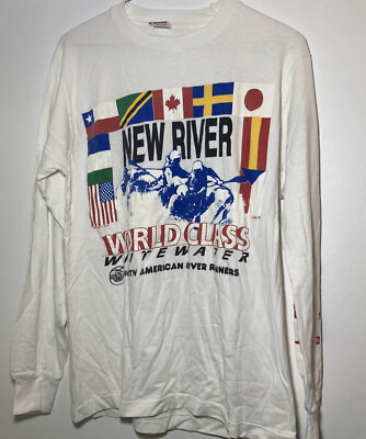 Vtg 80 s New River World Class T Shirt M North American River Runners