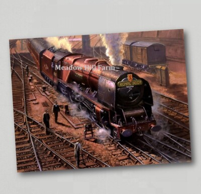 Fridge Magnet LMS Steam Locomotive Duchess Class Royal Scot Art British Rail