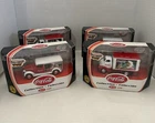 4 Vintage Matchbox Coca-Cola Collection 1937 1948 GMC Diorama Diecast 2001 Santa