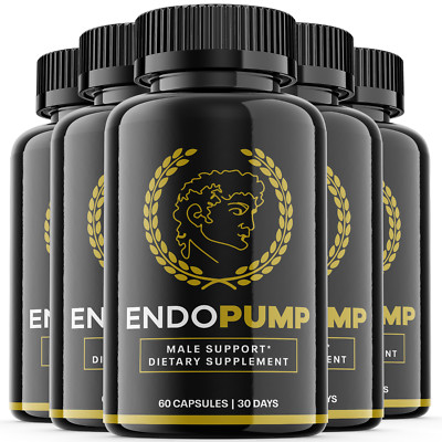 (5 Pack) Endopump Capsules, Endo Pump Male Support Supplement (300 Capsules)