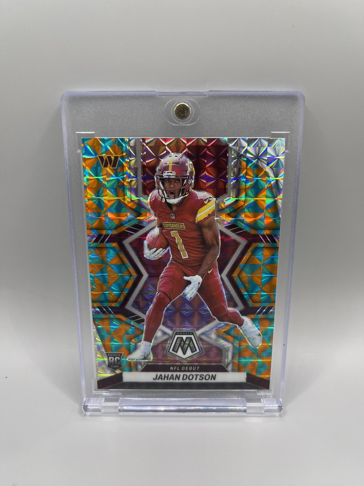 Jahan Dotson 2022 Panini Mosaic #280 Tessellation #/15 Rookie W/ Mag Commanders