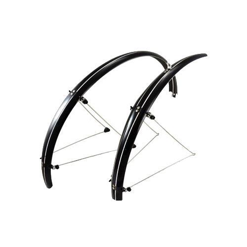 Garde-boue VTC 26 pouces à tringles Stronglight 54mm noir la paire