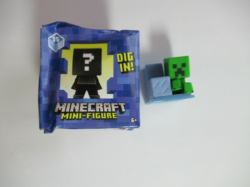 Minecraft Aquatic Series 15 Creeper on Iceberg Build a Mini Figure OPEN BOX