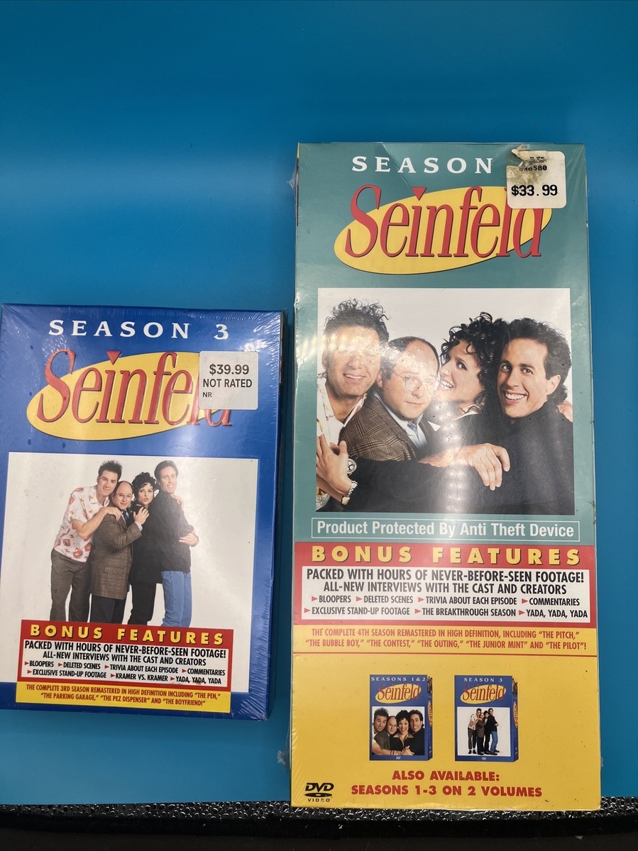 Seinfeld Season 3-4 Complete Comedy TV Series Box Set DVD Sony
