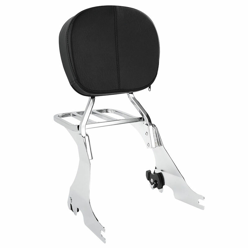 Sissy Bar Backrest Luggage Rack Fit For Harley Sportster XL883 XL