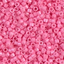 Miyuki Delica Seed Beads Size 11/0 Opaque Carnation Pink 7 Gram Tube DB1371