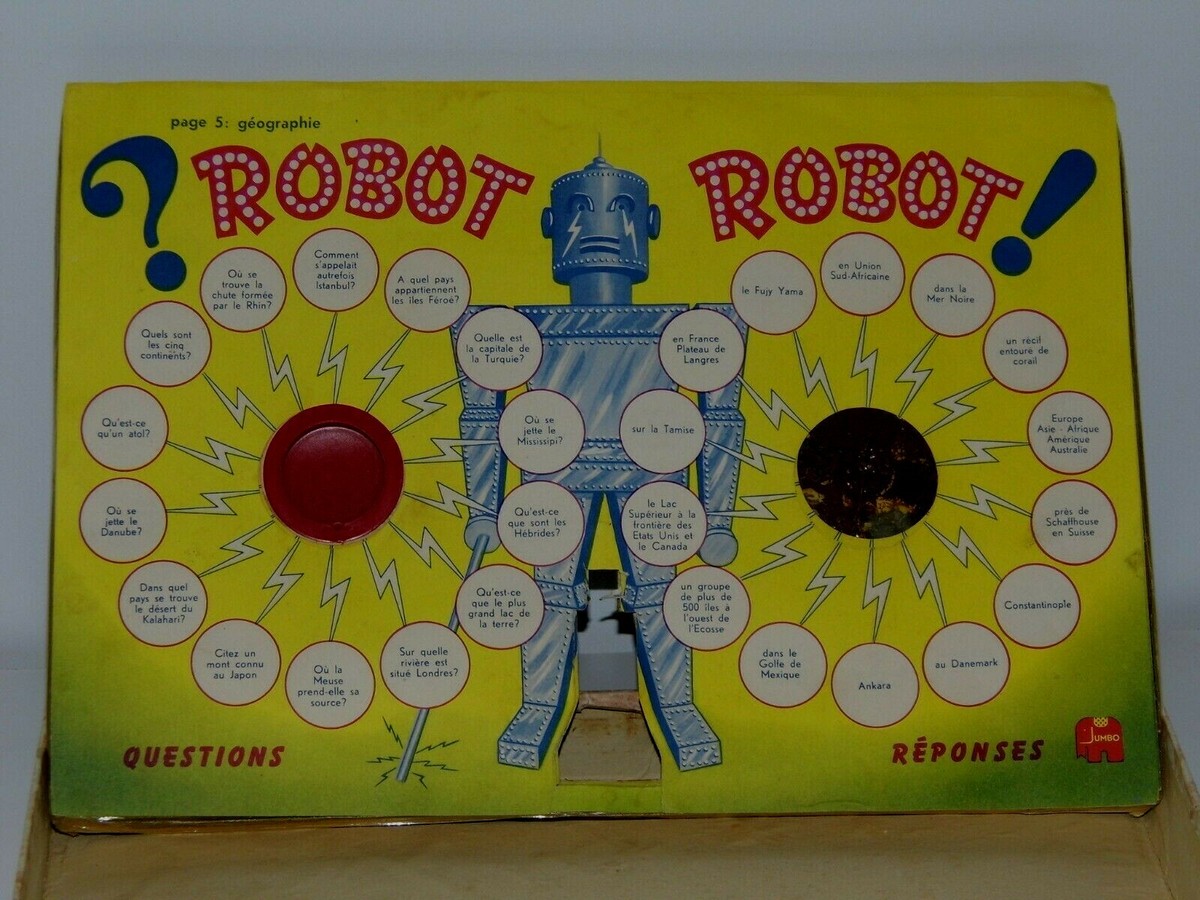 Jeu De Société Robot Jumbo 1950 – Collection Rare – Bel État Général