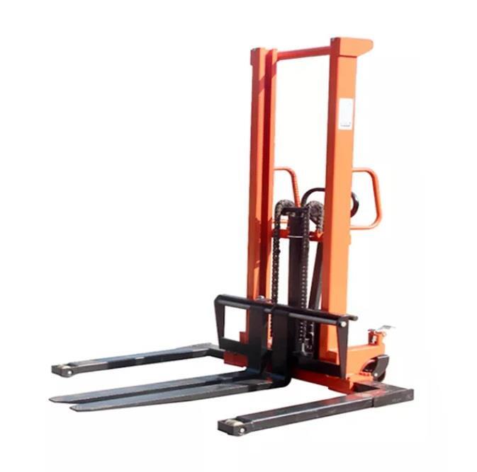 Adjustable Manual Straddle Stacker 1T 1.6M (Wide Leg Hydraulic Fork Lift)