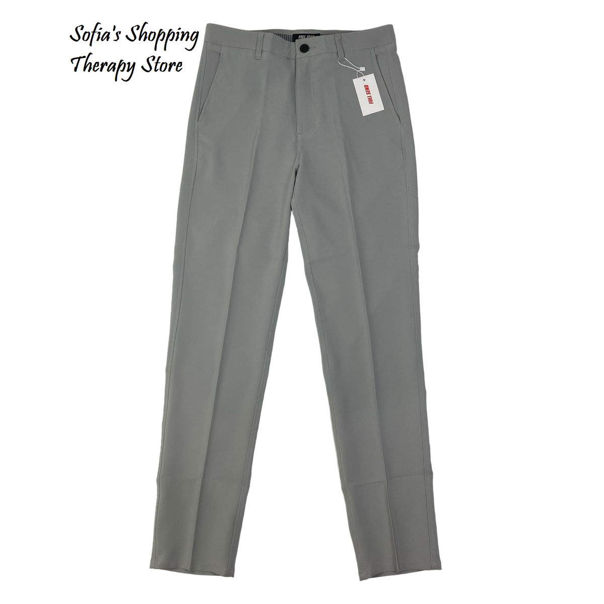 Full Send Golf Pants Gray Performance Stretch Grip Waist Nelk Boys