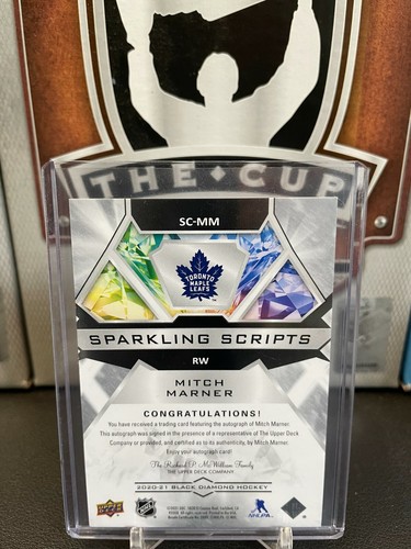 2020-21 Black Diamond Sparkling Scripts #SCMM Mitch Marner - Picture 2 of 2