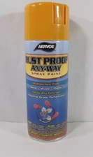 Aervoe 168 Rust Proof Any-Way Cat Yellow (New) 12 Oz Can