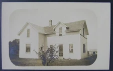 Powers Lake North Dakota Burke CO Stanley's House Real Photo Postcard RPPC c1910