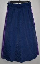 Adidas NWT Originals Womens 3-Stripes Ruffle Navy Purple Active Skirt Size XS