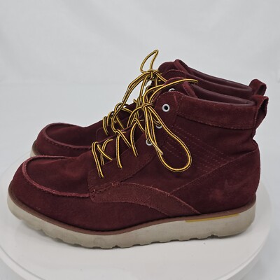 Nike ACG Kingman Suede Leather Chukka Boots 525387-667 Men 12 Red Burgundy Moc